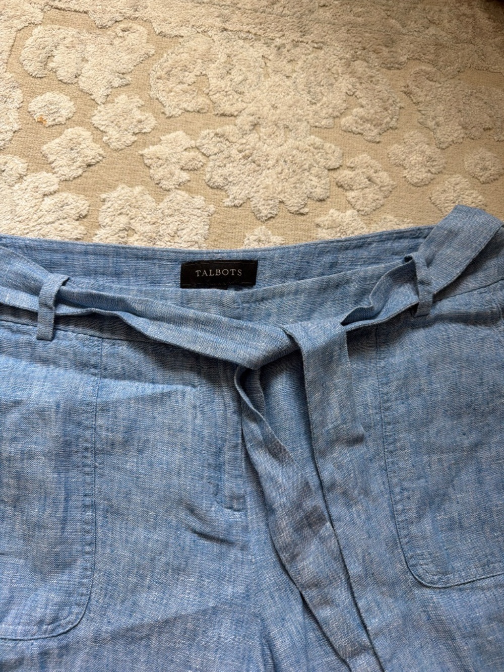 Talbots Linen chambray pants - Picture 3 of 8